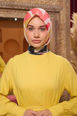 İpekhan Marrakech Koleksiyon Soft Eşarp 1211 - 13 Ekru/siyah Ekru/siyah