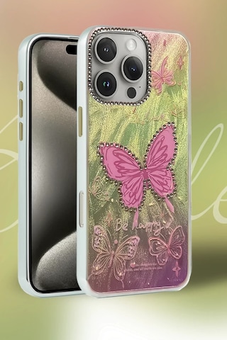 Apple İphone 16e Uyumlu Kılıf Blade Aynalı Desenli Kapak - Desen 5
