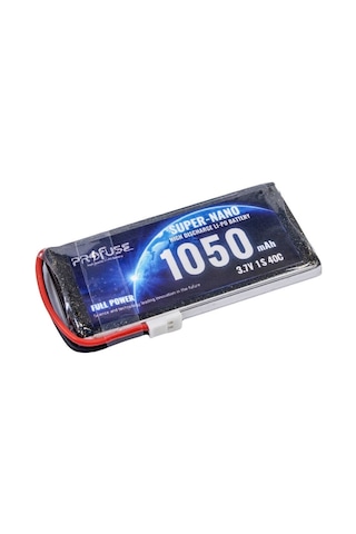3.7 V 1s Lipo Batarya-pil 1050 Mah 25c
