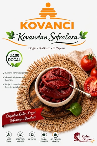 Domates Salçası 1000 G Doğal,katkısız & Güneşte Kurutulmuş,ev Yapımı