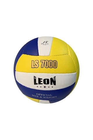Leon Ls7000 Voleybol Topu El Dikişli Mavi Beyaz Sarı - Beyaz - Mavi