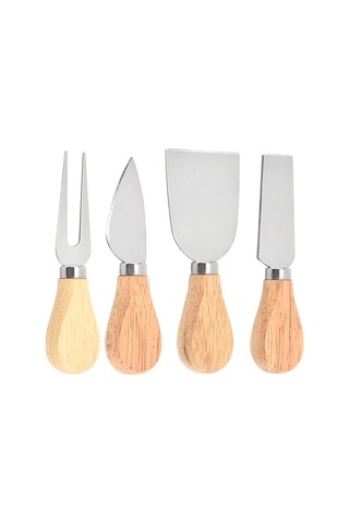 Moveevo 4'lü Peynir Bıçağı Seti: Gövde Ahşap/çelik, Yumuşak-sert Peynirler İçin Uygun, Parti Ve Misafirleriniz İçin Mükemmel Diğer