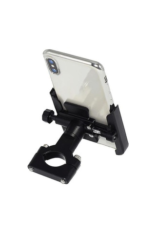 Qingmipy Honda Pcx 125/150 İçin Cnc Alüminyum Siyah Motosiklet Telefon Tutucusu - Dayanıklı Ve Kolay Kurulum