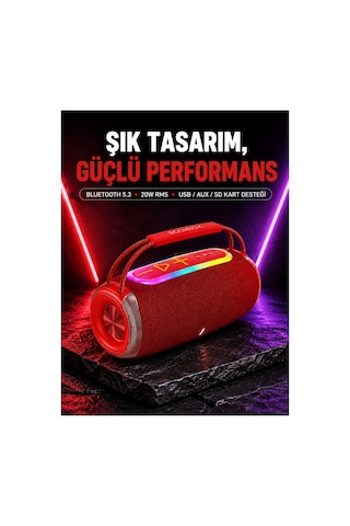 Astraltech Rgb Led Işıklı 20w Taşınabilir Bluetooth Hoparlör Ipx6 Suya Dayanıklı