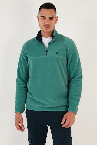 Buratti Slim Fit Anti-Pilling Tüylenme Yapmayan Bato Yaka Kışlık Şardonlu Erkek Polar 5906001 Benetton