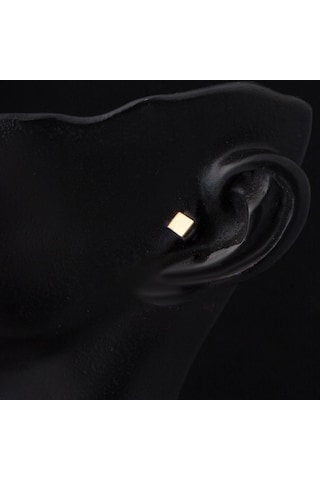 14 Ayar Altın Kare Tragus Küpe Kphsy14k22490