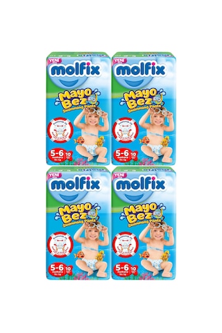 Molfix Swimming Pants Mayo Bez 5-6 Numara 4'lü 40 Adet 4'lü