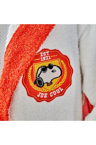 Peanuts By Karaca Home Snoopy Joe Nakışlı 6-8 Yaş Çocuk Bornoz Kırmızı