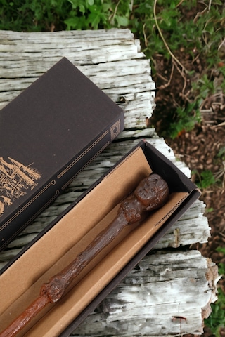 Harry Potter Başlı Asa 33 Cm , Büyülü Asa, Harry Asası Kutulu Yeni Asa