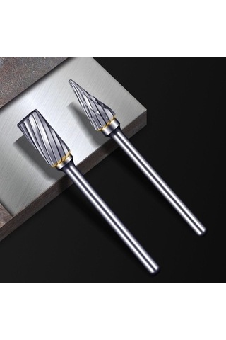 Tongxida 10 Adet Karbür Freze Seti - Tungsten Çelik Tek-kesim, Uygulamalı Alet Seti