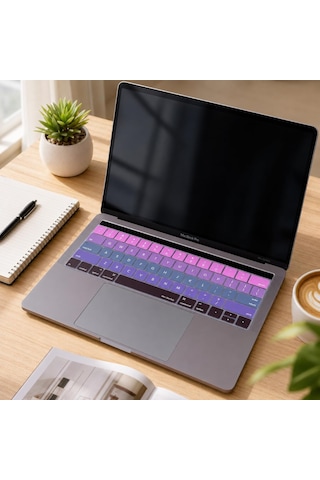 Us İngilizce Klavye Koruyucu Macbook Pro 13 15 Touch Bar Uyumlu A1706 A1989 A2159 A1707 A1990 Amerikan Düz Enter Ansı Silikon Keyboard Cover Pembe Mavi