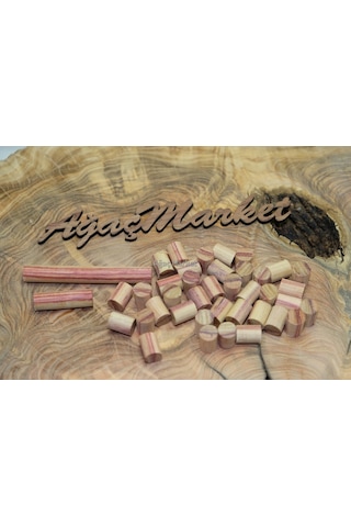 Tulip Wood - Lale Ağacı Tesbihlik Yuvarlanmış Hazır Paket