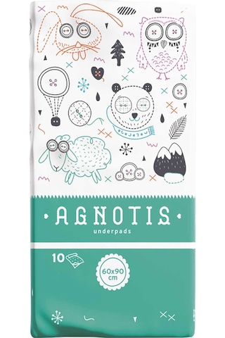 Agnotis Baby Bebek Bakım Alt Açma Pedi 10'lu 60 x 90 CM