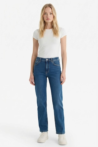Defacto Comfort Straight Normal Bel Bilek Boy Jean Yıkamalı Pantolon F9726ax25wnnm34 Mavi-nm34