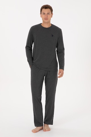 U.s. Polo Assn. Erkek Antrasit Melanj Pijama Takım 50318602-vr081 Antrasit Melanj