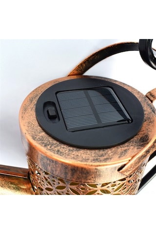 Pazly Güneş Enerjili Sulama Boş Kova İp Işığı Dış Mekan Bahçe Şelale Lamba Dekor Braketsiz