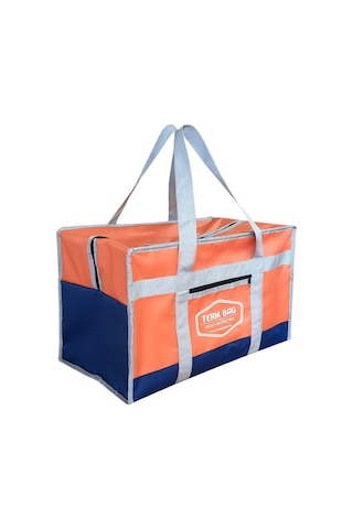 52 Litre Profesyonel Termal Çanta Isı Yalıtımlı Kamp Piknik Çanta Turuncu