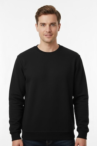 Dynamo Erkek Sıfır Yaka Selanik Sweatshirt Regular Kalıp Bgl-st04926 Siyah
