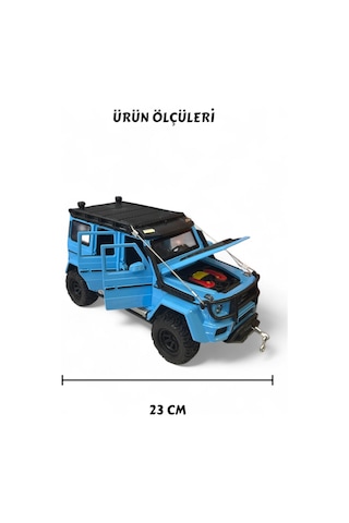 Çek Bırak Işıklı Ve Sesli Off Road Jeep 23 Cm Çekme Halat İpli Metal Kasa Açılabilir Kapılar 31623693