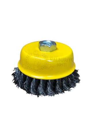 Kupa Çanak Tel Fırça Burgulu 75 Mm.
