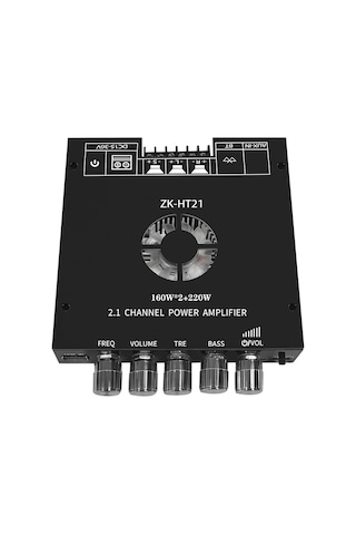 Vkemall Zk-ht21 Bluetooth Dijital Güç Amplifikatörü Modülü 2.1 Kanal Tda7498e Ağır Yükse Çok Renkli-7