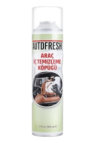 Autofresh Araç İç Temizleme Köpüğü 500 Ml Oto Koltuk, Tavan, Torpido, Kumaş Ve Deri İçin Profesyonel Temiz
