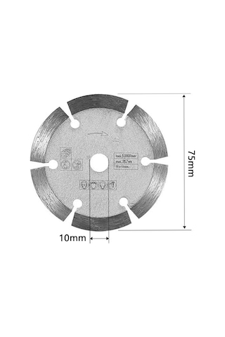 Ximistore9 3" Mermer Kesme Diski - Seramik, Fayans, Beton İçin Dayanıklı Ve Yüksek Performanslı