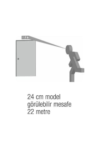 Arsel Sfs Sfs20-3-l Acil Çıkış Yönlendirme Armatürü Şebekeden Yanan 8xf Led