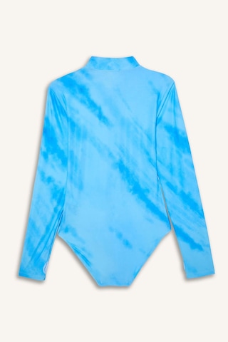 Defacto Regular Fıt Desenli 5li Burkini Mayo G9525ax26hsbe168 Mavi-be168