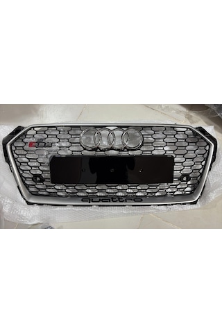 Audi A5 Rs5 Ön Panjur Gri Çerceve Piano Black 2017-2019 Arası Uyumlu Audi A5 Rs5 Ön Panjur Gri Çerceve Piano Black 2017-2019 Arası Uyumlu
