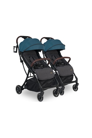 Lorelli Minori Ayrılıp Birleşebilen Kabin İkiz Bebek Arabası - Opal Green