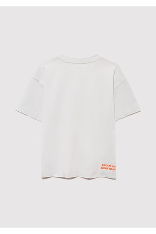 Mavi - Baskılı Gri Tişört 6610355-90782 Gri