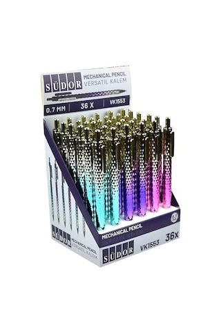 Südor Versatil Kalem 07 Mm Vk1553 36'lı Stand Çok Renkli