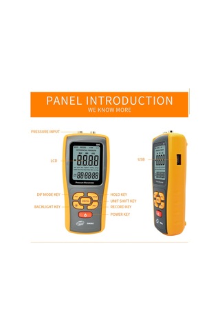 Gm505 Benetech Manometre Fark Basınç Ölçer