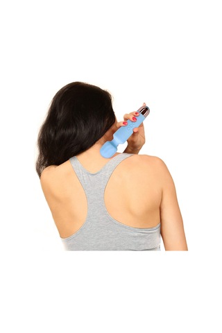 Xindoker Vücut Masaj Cihazı 8 Hızlı 20 Modlu Titreşimli Mavi Silikon Gövde Masaj Aleti Mavi