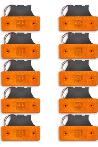 Ahmet Otomotiv 10 Adet Side Marker Led Lamba Sarı 12v-24v