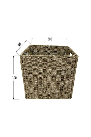 Koçtaş Seagrass Katlanabilir Sepet 30 x 30 x 30 Cm Bej