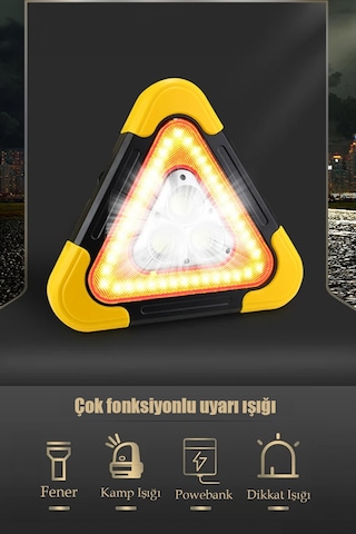 Thentech Acil Durum Reflektörlü Işık Solar Enerji Depolamalı Çok Fonksiyonlu Reflektör