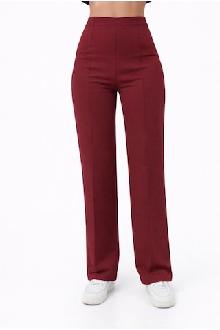 Axxel Kadın Bordo 2 İplik Yüksek Bel Eşofman Pantolon-p2249 Bordo
