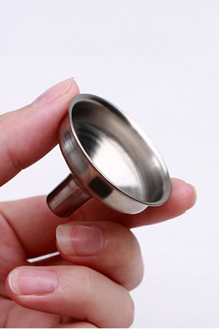 Paslanmaz Çelik Mini Huni İçki Matarası Kolonya Likör Doldurma Ap