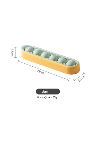 Jian Fan Gıda'nın Fıaltı Altıpanelli Buz Hokeyi Kalıbı Sarısı Sarı