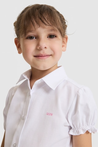 U.s. Polo Assn. Kız Çocuk Beyaz Gömlek Kısa Kollu 50324744-vr013