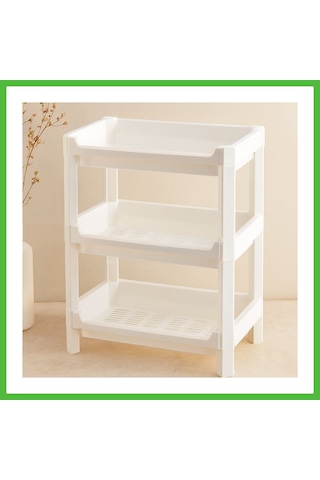 Vaveni 3 Katlı Geniş Sepet Organizer Raf Ünitesi 510x205x685 Mm Arz Çok Renkli