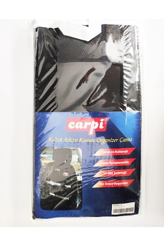 Carup Koltuk Arkası Organizer Çanta Kumaş Siyah