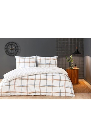 Taç Rokkie Ranforce Çift Kişilik Nevresim Takımı Beyaz Çok Renkli