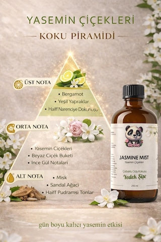 Rosie Jasmine Mist Çubuklu Oda Kokusu Yedek Şişe 250 Ml Reed Diffuser Refill Fresh