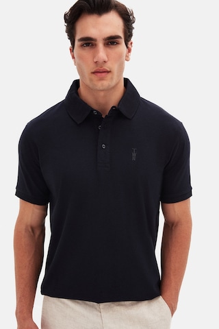 Twn Slim Fit Lacivert Pike Dokulu T-shirt 4ec146011784m Lacivert