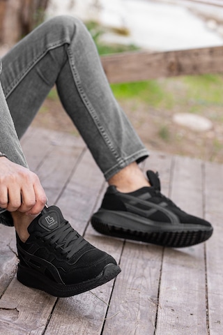 Garantili D120 Günlük Ortopedik Erkek Sneaker Spor Ayakkabı Siyah