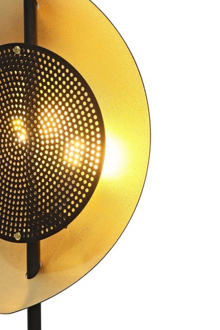 Siyah/sarı Yaldız Boyalı Aplik Plc-1202-ap-bsy Siyah