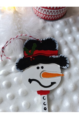 Kardan Adam Anahtar Tılsım Noel Süslemeleri Noel Ağacı Asma Karda